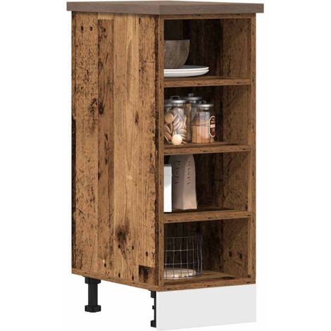 vidaXL Bottom Cabinet "Riga" Old Wood 30x44,5x81,5 cm Engineered Wood