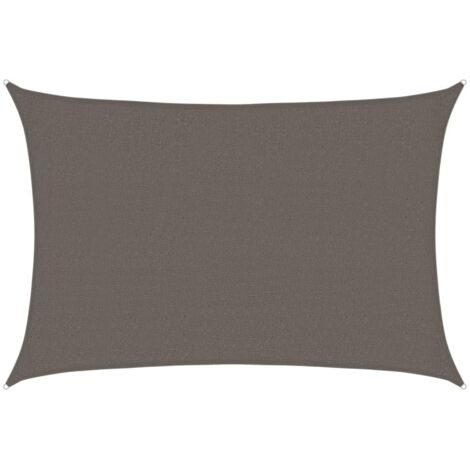 Voile d'ombrage 160 g/m² Anthracite 2,5x4 m PEHD vidaXL