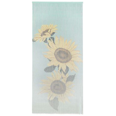 Rideau de porte contre insectes Bambou 90 x 200 cm vidaXL