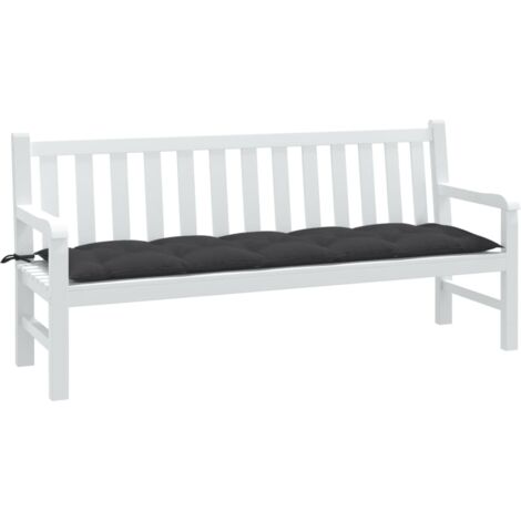 vidaXL Garden Bench Cushion Melange Anthracite 180x50x7 cm Fabric