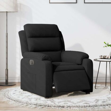 vidaXL Fauteuil inclinable électrique noir velours