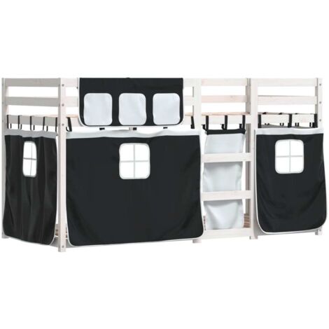 vidaXL Lit superposé sans matelas 90x200 cm bois de pin massif