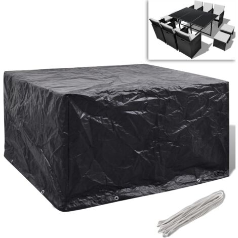 Vidaxl – Housse de salon de jardin 172 x 113 x 73 cm – Résistante aux UV et à l'eau – 8 œillets en aluminium avec cordon de fixation