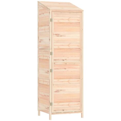 Vidaxl – Abri de jardin en bois de sapin massif 55x52x174,5 cm – Grand espace de rangement – Résistant aux intempéries – Assemblage requis