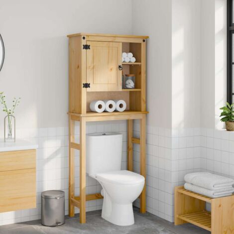 Armoire pour machine à laver salle de bain Corona pin massif vidaXL (1/6)