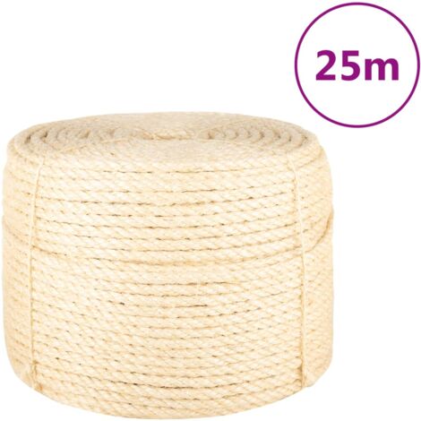 vidaXL Corde 100 % sisal 10 mm 25 m