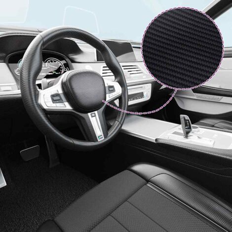 Films 3D de voiture 2 pcs Noir 100x150 cm+50x150 cm vidaXL