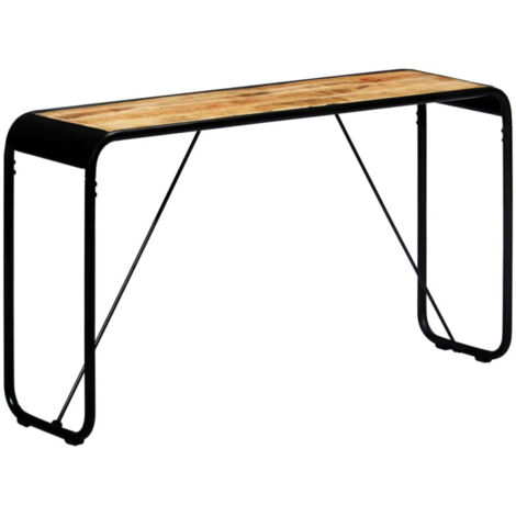 vidaXL Table console 140 x 35 x 76 cm Bois de manguier massif brut (1/7)