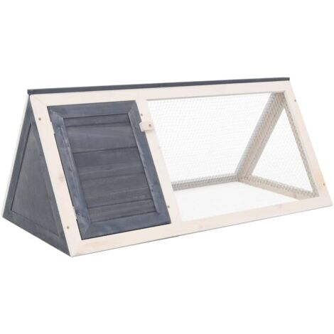 Clapier Gris Bois vidaXL