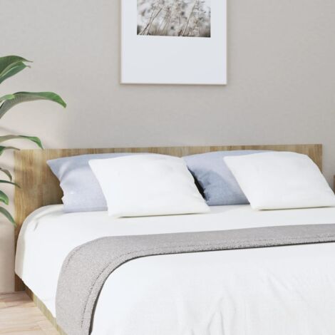 Vidaxl – Tête de lit en bois d'ingénierie chêne sonoma 200x80 cm – Résistante à l'humidité – Design moderne pour lit sans tête