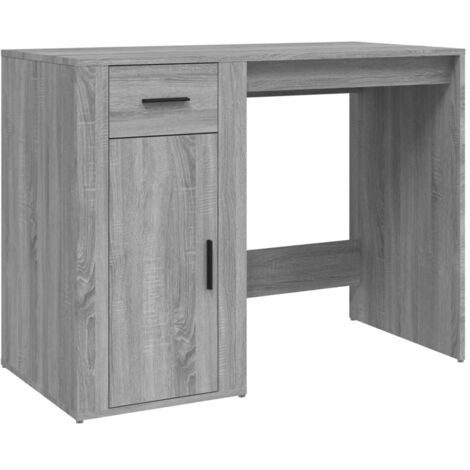 Bureau Sonoma gris 100x49x75 cm Bois d'ingénierie vidaXL (1/5)