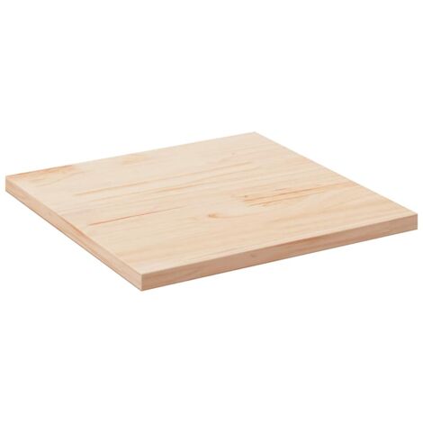 Vidaxl – Plateau de table en bois massif pin 80x80 cm – Coins arrondis pour sécurité – Surface unique et rustique – Pour restaurants et cafés