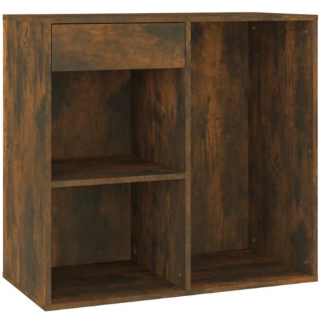 vidaXL Armoire cosmétique Chêne fumé 80x40x75 cm Bois d'ingénierie