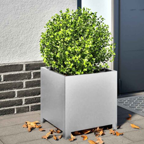 vidaXL Jardinière 40x40x40 cm acier inoxydable (1/5)