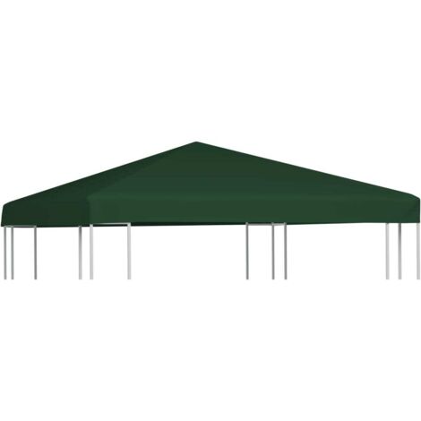Vidaxl – Toile supérieure belvédère 3 x 3 m – Tissu polyester 310 g/m² avec revêtement PVC – Résistante à l'eau – Coins renforcés