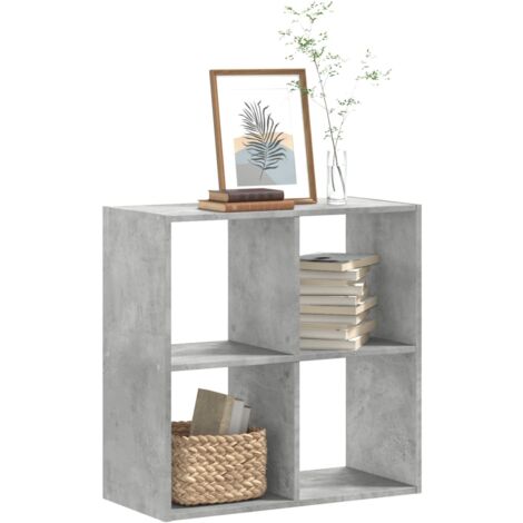vidaXL Bibliothèque gris béton 68,5x32x68,5 cm bois d'ingénierie