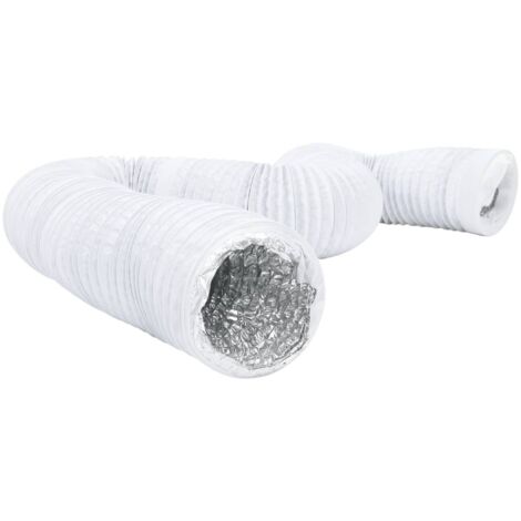 Conduit de ventilation aluminium et PVC 6 m Ø12,5 cm vidaXL (1/5)