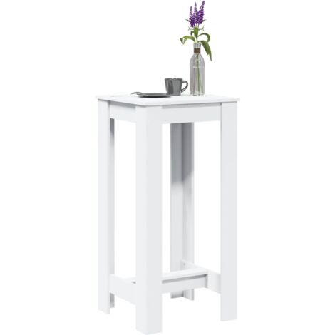vidaXL Bar Table White 51x50x103.5 cm Engineered Wood