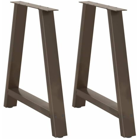 Pieds de table à manger en forme de A, 2 pièces, 80 x (72-73) cm, acier vidaXL