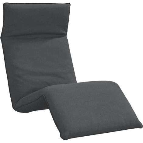 vidaXL Chaise longue pliante anthracite 175x54x8,5 cm tissu oxford (1/5)