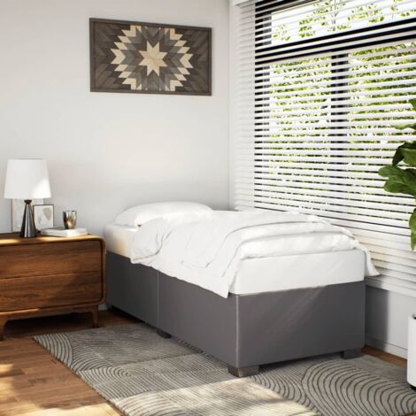 Cadre de lit sans matelas gris 80x200 cm similicuir vidaXL