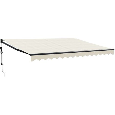 Auvent rétractable automatique crème 4x3 m vidaXL