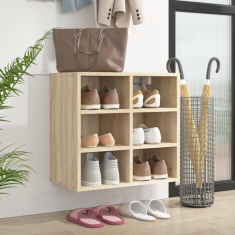 Armoire à chaussures Chêne Sonoma 52,5x30x50 cm vidaXL