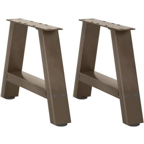 vidaXL Pieds de table basse forme de A 2 pcs 30x(30-31) cm acier