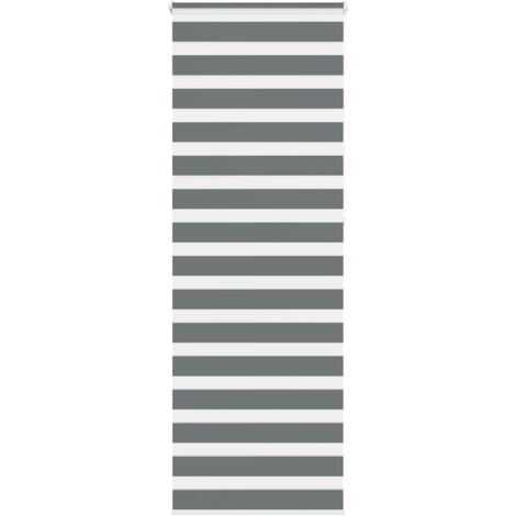 Store zèbre gris foncé largeur du tissu 70,9 cm polyester vidaXL