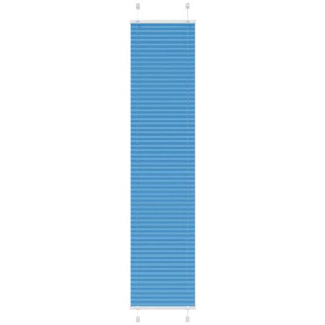 vidaXL Store plissé bleu 40x200 cm largeur du tissu 39,4 cm polyester