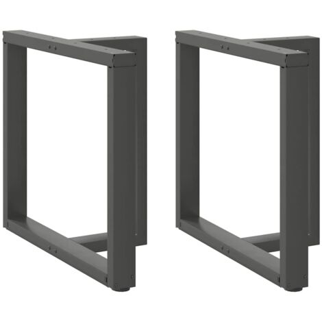 Pieds de table à manger en T 2 pièces Anthracite 70x35x(72-73) cm Acier vidaXL