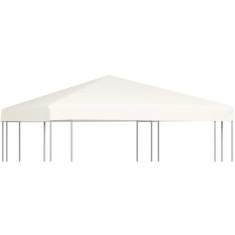 Vidaxl – Toile supérieure de belvédère 3 x 3 m – Polyester 310 g/m² – Revêtement PVC résistant à l'eau – Coins renforcés pour durabilité