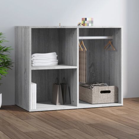 Vidaxl – Armoire de dressing sonoma gris 80x40x65 cm – Bois d'ingénierie – Compartiments spacieux pour rangement – Design moderne et fonctionnel