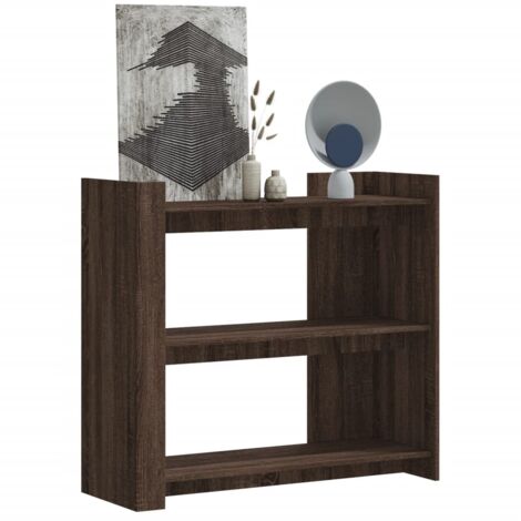 vidaXL Table console chêne marron 100x35x90 cm bois d'ingénierie (1/5)