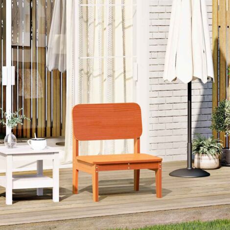 Chaise de jardin cire marron 60x52,5x72 cm bois de pin massif vidaXL (1/5)