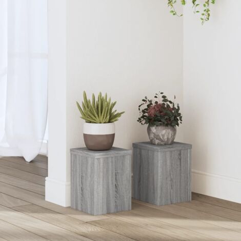 Supports pour plantes 2 pcs sonoma gris bois d'ingénierie vidaXL