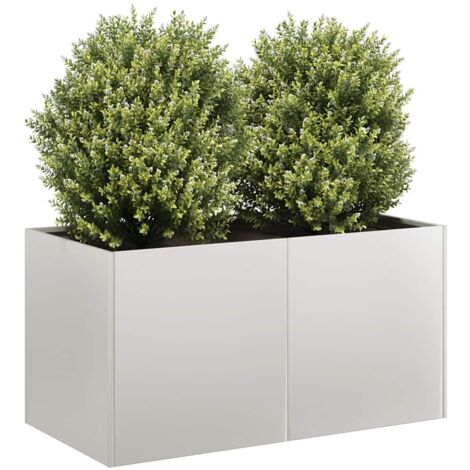 vidaXL Jardinière 80x40x40 cm acier inoxydable