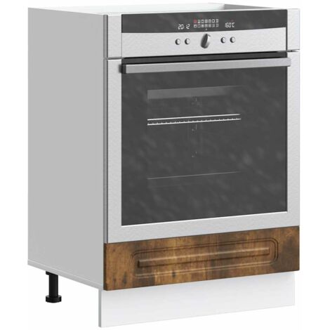 vidaXL Oven Cabinet "Kalmar" Smoked Oak Engineered Wood