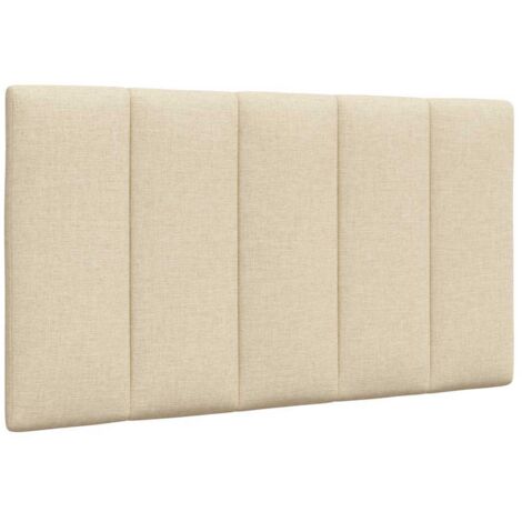 Coussin de tête de lit Hanko crème 80 cm tissu vidaXL