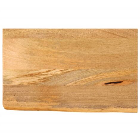 Dessus de table à bord vivant 50x20x3,8 cm bois massif manguier vidaXL