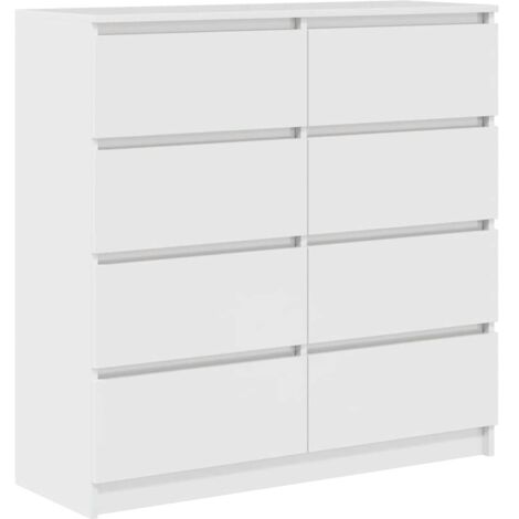 vidaXL Buffet blanc 100x35x99 cm bois d'ingénierie (1/6)