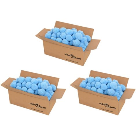 Boules anti-bactériennes filtrantes de piscine bleu 2100 g PE vidaXL