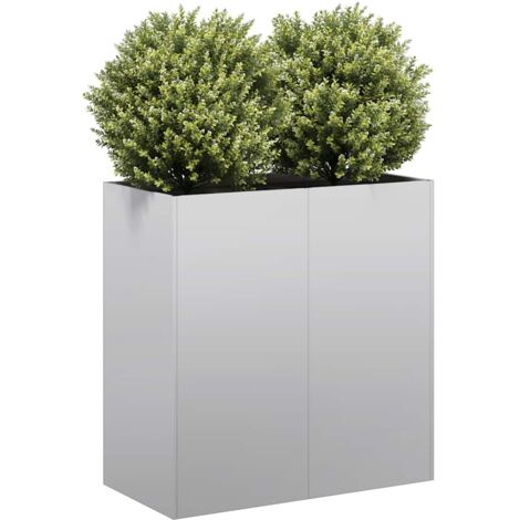 Jardinière 80x40x80 cm acier galvanisé vidaXL (1/5)