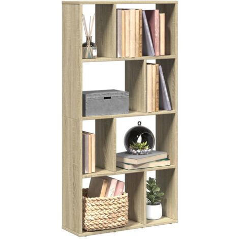 vidaXL Bibliothèque chêne sonoma 60x20x120,5 cm bois d'ingénierie