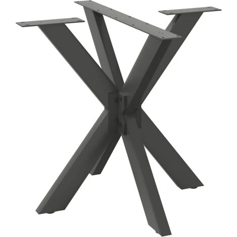 Pied de table à manger en forme d'araignée, anthracite, 85 x 85 x (72-73) cm, acier vidaXL