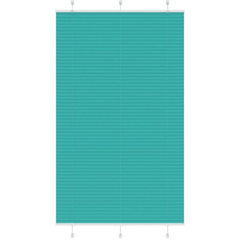 Store plissé vert pétrole 115x200cm largeur du tissu 114,4cm vidaXL