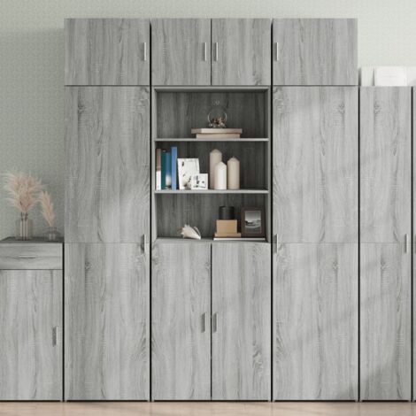 Armoire de rangement sonoma gris 70x42,5x225 cm vidaXL