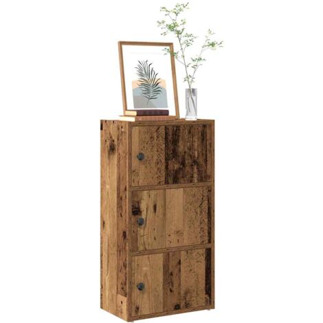 Bibliothèque vieux bois 40x24x77 cm bois d'ingénierie vidaXL