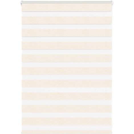 Store zèbre beige marbré largeur du tissu 110,9 cm polyester vidaXL
