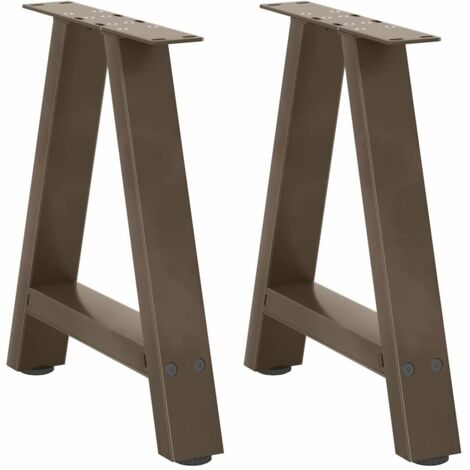 Pieds de table basse en forme de A, 2 pièces, 50 x (42-43) cm, acier vidaXL